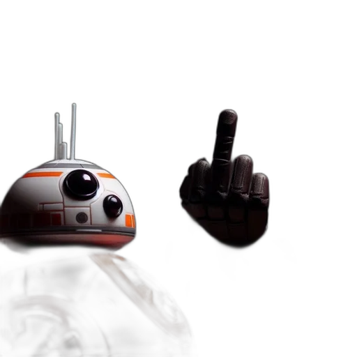 robot, weapon, 3d render, concept art transparent PNG cut-out
