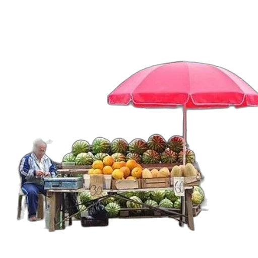 umbrella, food, furniture, staff transparent PNG cut-out