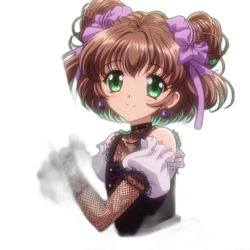 staff, flower, weapon, dress transparent PNG cut-out