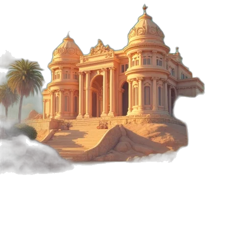 building, concept art, 3d render, photorealistic transparent PNG cut-out