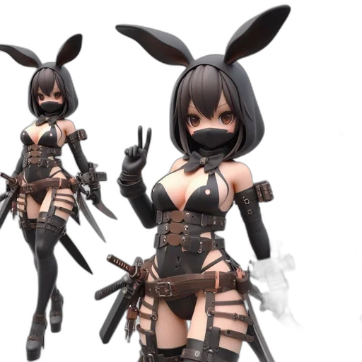 3d render, concept art, fantasy art, anime transparent PNG cut-out