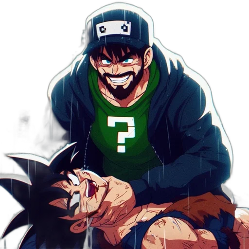 face, anime, cartoon, pixel art transparent PNG cut-out