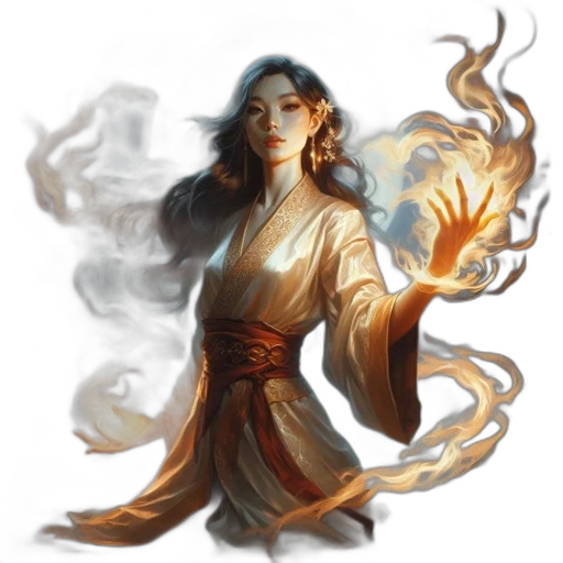 dragon, staff, fantasy art, concept art transparent PNG cut-out