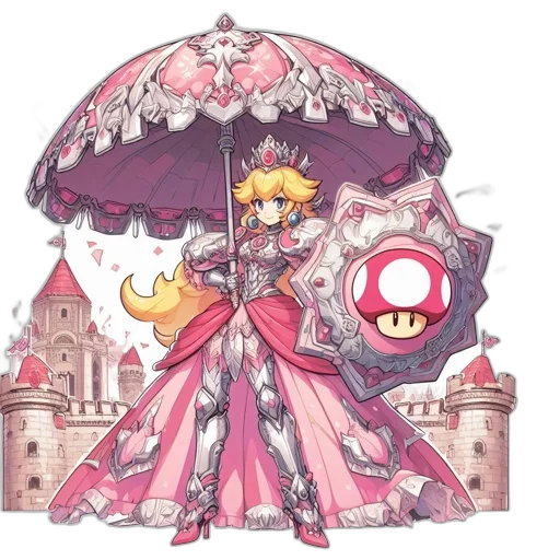 umbrella, dress, weapon, staff transparent PNG cut-out