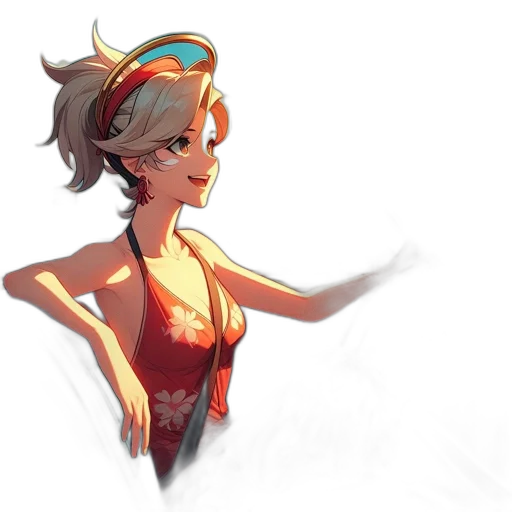 dress, staff, face, crown transparent PNG cut-out