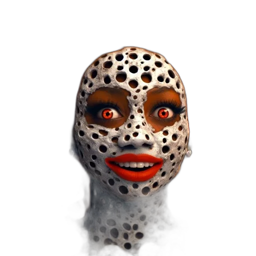 mask, face, creature, robot transparent PNG cut-out