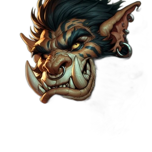 mask, face, dragon, staff transparent PNG cut-out