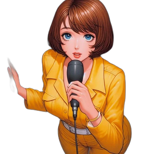 jacket, staff, umbrella, face transparent PNG cut-out
