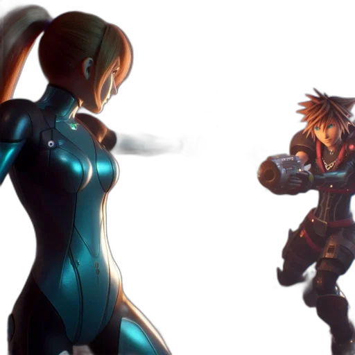 concept art, 3d render, anime, comic book art transparent PNG cut-out