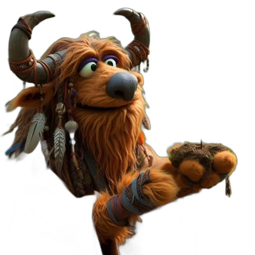 animal, creature, dragon, staff transparent PNG cut-out