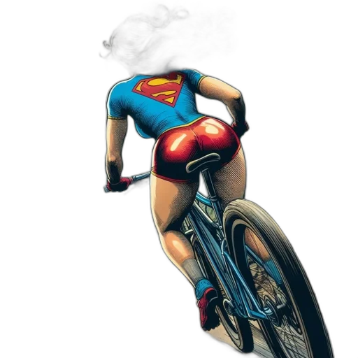 comic book art, concept art, photorealistic, supergirl transparent PNG cut-out