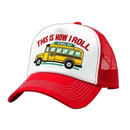 hat, 3d render, red, white transparent PNG cut-out
