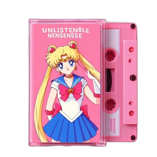 vaporwave, anime, cassette, tape transparent PNG cut-out