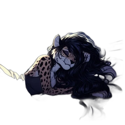 hair, creature, comic book art, concept art transparent PNG cut-out