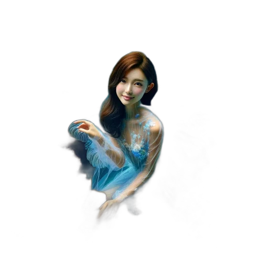 jewelry, creature, dress, fantasy art transparent PNG cut-out
