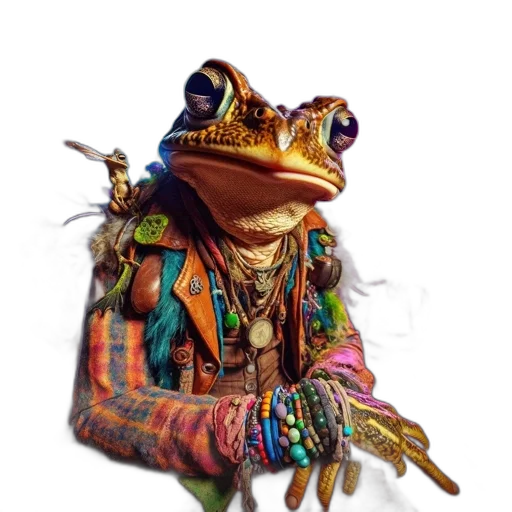 animal, jewelry, jacket, staff transparent PNG cut-out