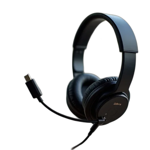 3d render, jabra, uco, corded transparent PNG cut-out