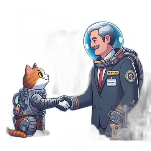 robot, concept art, pixel art, comic book art transparent PNG cut-out