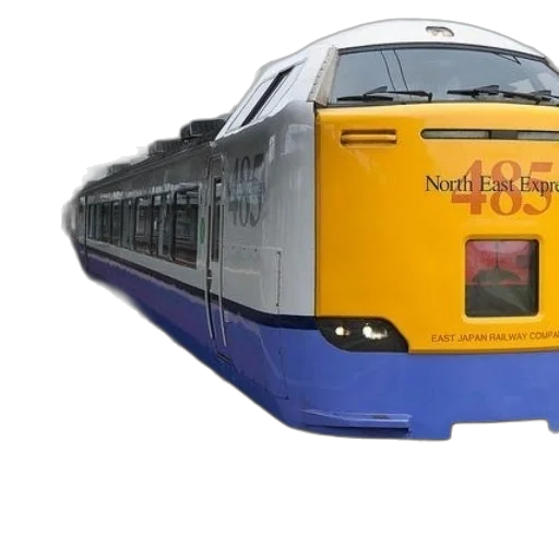 3d render, yellow, blue, train transparent PNG cut-out