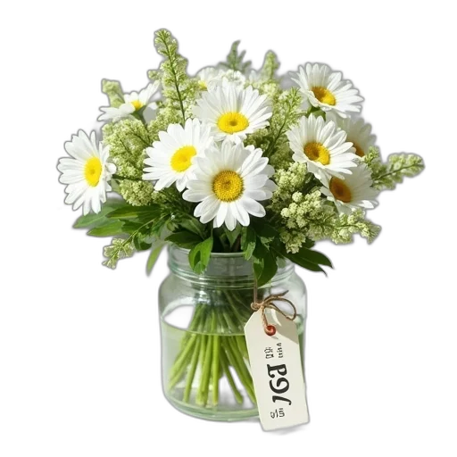 flower, photorealistic, 3d render, bouquet transparent PNG cut-out