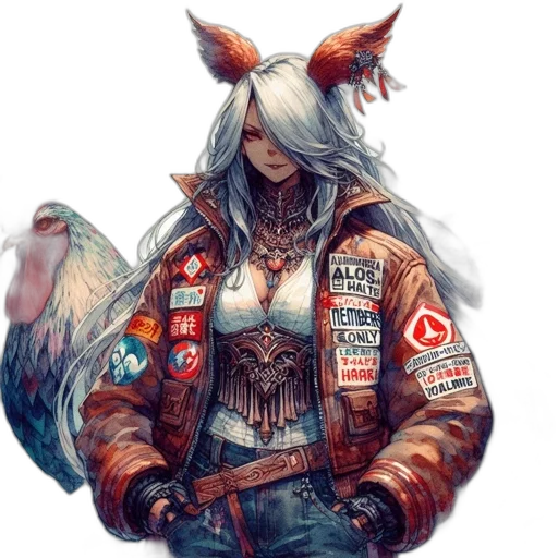 jacket, animal, weapon, face transparent PNG cut-out