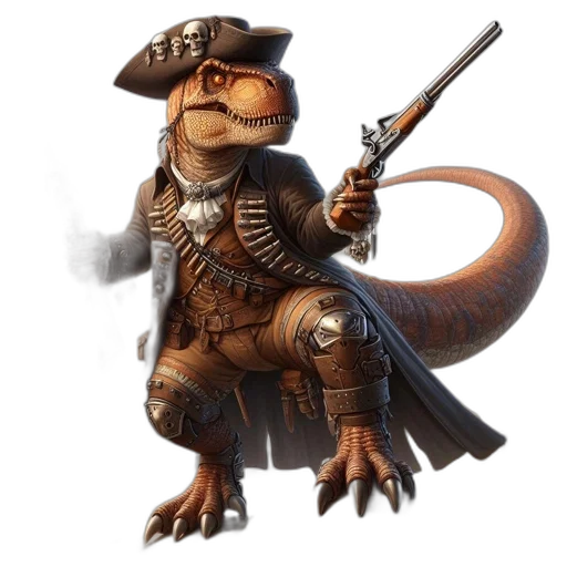 dragon, staff, animal, creature transparent PNG cut-out