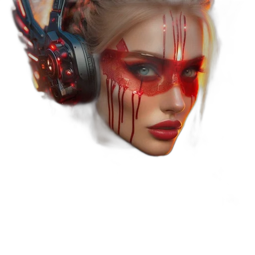 mask, face, jewelry, robot transparent PNG cut-out