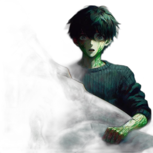 creature, mask, face, weapon transparent PNG cut-out