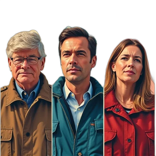 jacket, fog, fire, poster transparent PNG cut-out