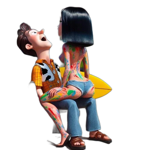 furniture, hair, jewelry, cartoon transparent PNG cut-out