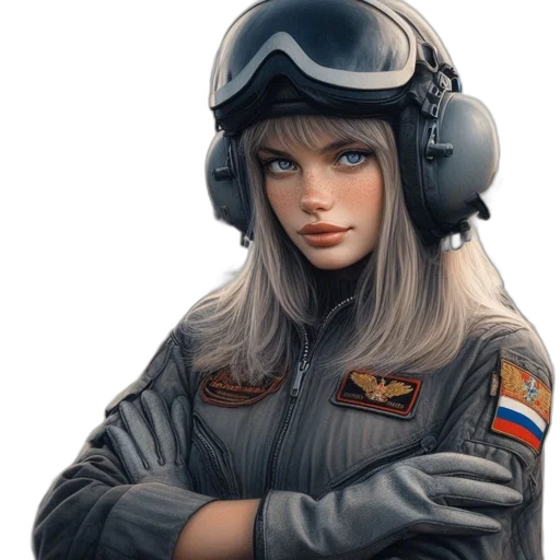 jacket, face, staff, weapon transparent PNG cut-out