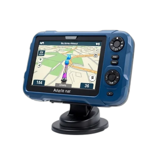 modern, gps, device, blue transparent PNG cut-out