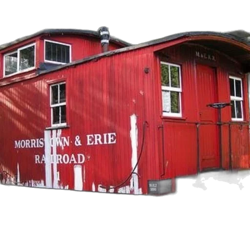 building, red, train, car transparent PNG cut-out