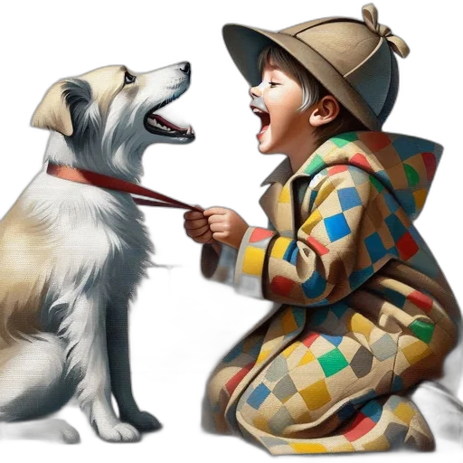 animal, photorealistic, oil painting, concept art transparent PNG cut-out