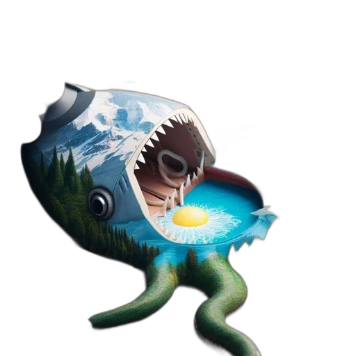 creature, animal, food, dragon transparent PNG cut-out