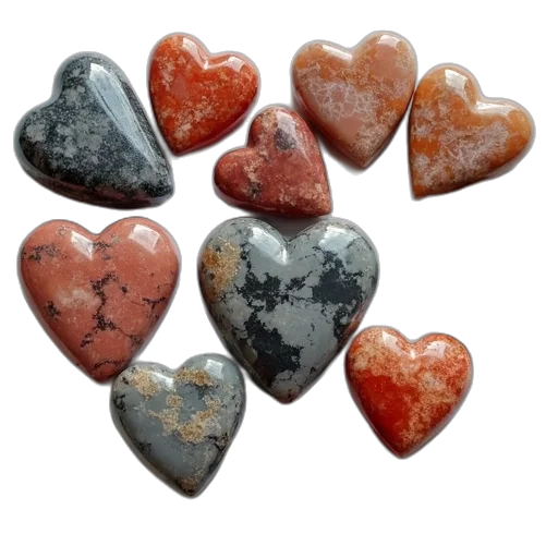 jewelry, heart, shaped, natural transparent PNG cut-out