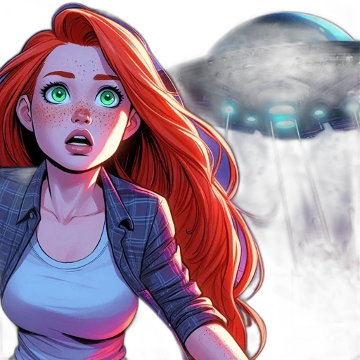 comic book art, concept art, fantasy art, cartoon transparent PNG cut-out