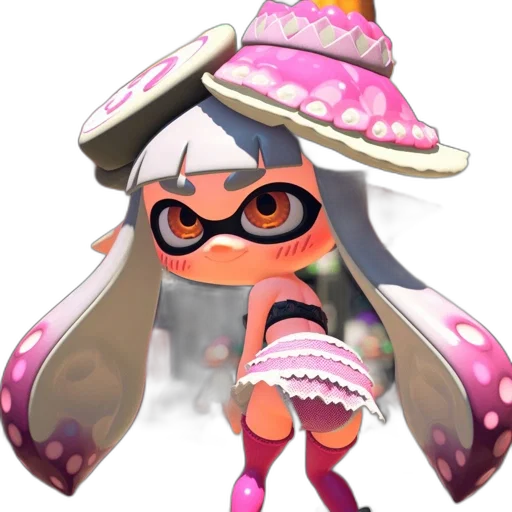 dress, hat, weapon, staff transparent PNG cut-out