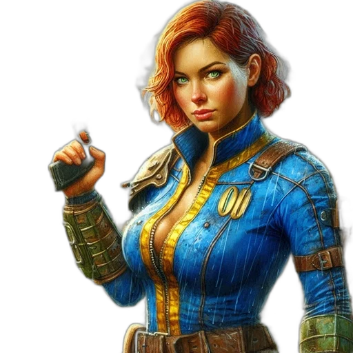 concept art, comic book art, fantasy art, photorealistic transparent PNG cut-out