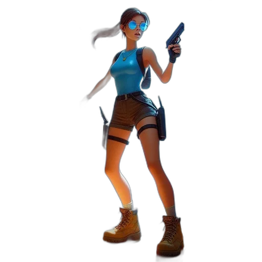 weapon, staff, concept art, 3d render transparent PNG cut-out