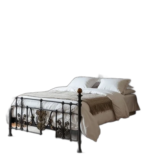 furniture, 3d render, photorealistic, queen transparent PNG cut-out