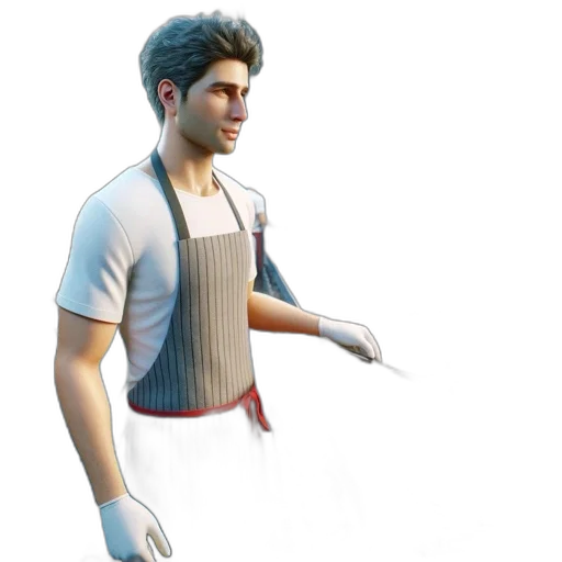 staff, 3d render, concept art, photorealistic transparent PNG cut-out