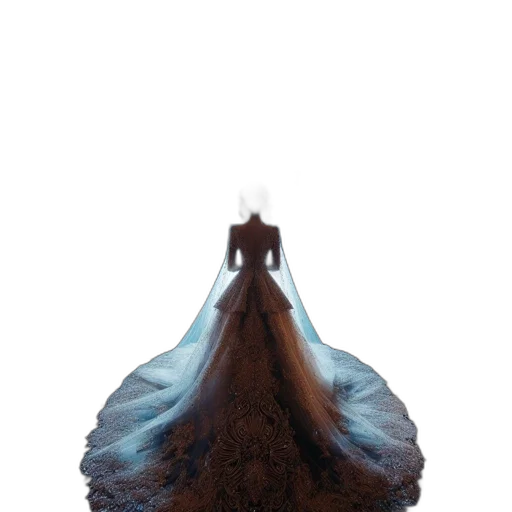 dress, crown, hair, dragon transparent PNG cut-out