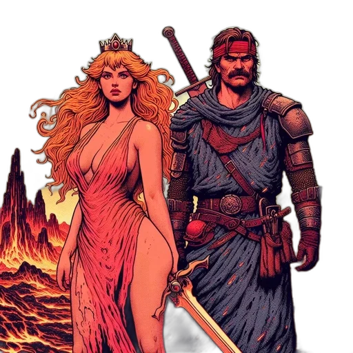 comic book art, fantasy art, concept art, pixel art transparent PNG cut-out