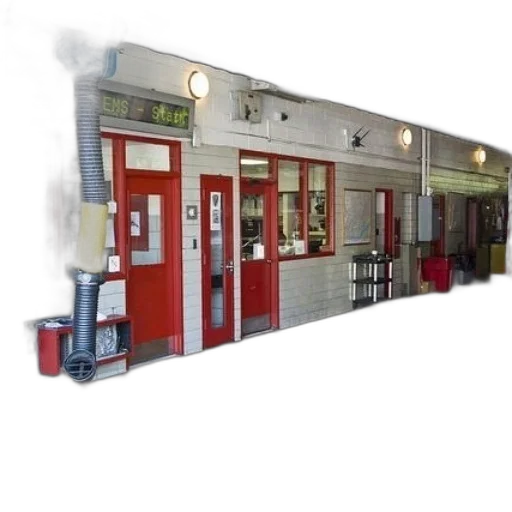 building, staff, 3d render, concept art transparent PNG cut-out