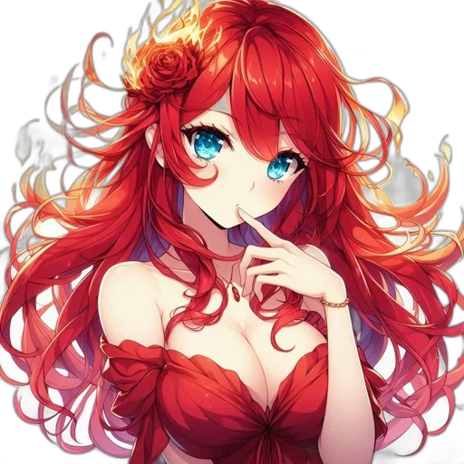 dress, staff, crown, flower transparent PNG cut-out