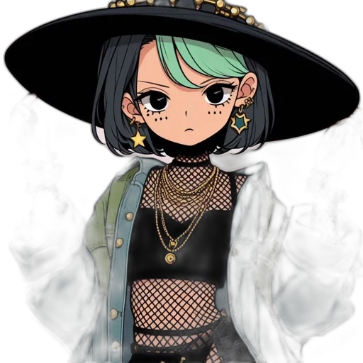 hat, staff, jacket, jewelry transparent PNG cut-out