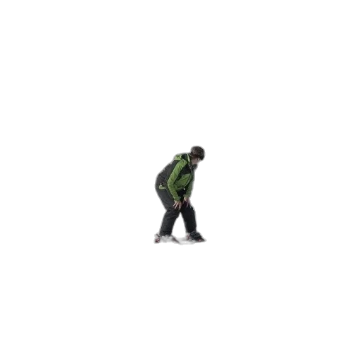 jacket, robot, creature, staff transparent PNG cut-out