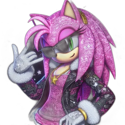 jacket, cyberpunk, 3d render, vaporwave transparent PNG cut-out