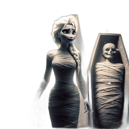 dress, mask, creature, face transparent PNG cut-out